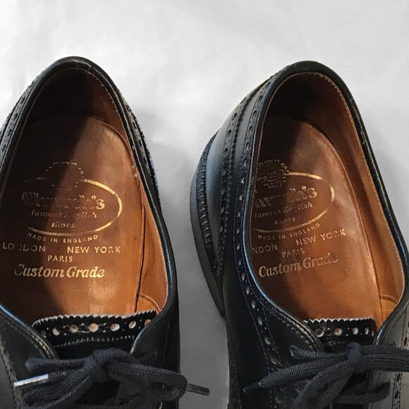 Church's Men's Henley Oxford Brogues Black Leather Lace Up Custom Grade Shoes - Picture 9 of 16